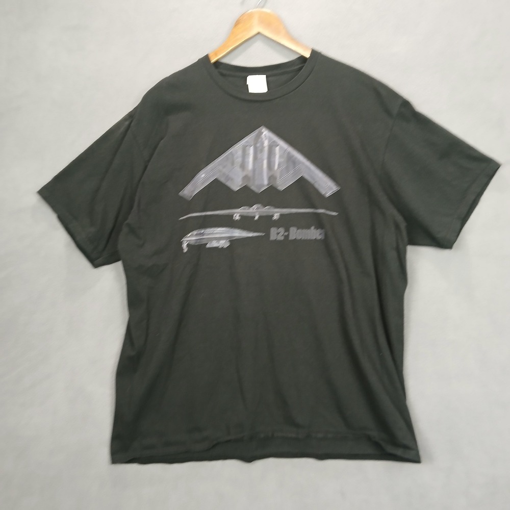 Port & Company B2 Bomber Favorite T Shirt Mens XL Black Cotton Stealth